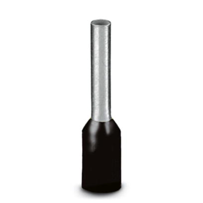 Phoenix Contact Special Color Ferrule; AI 6-12 BK; #10 Single Wire; Black; Polypropylene; 100 ct.